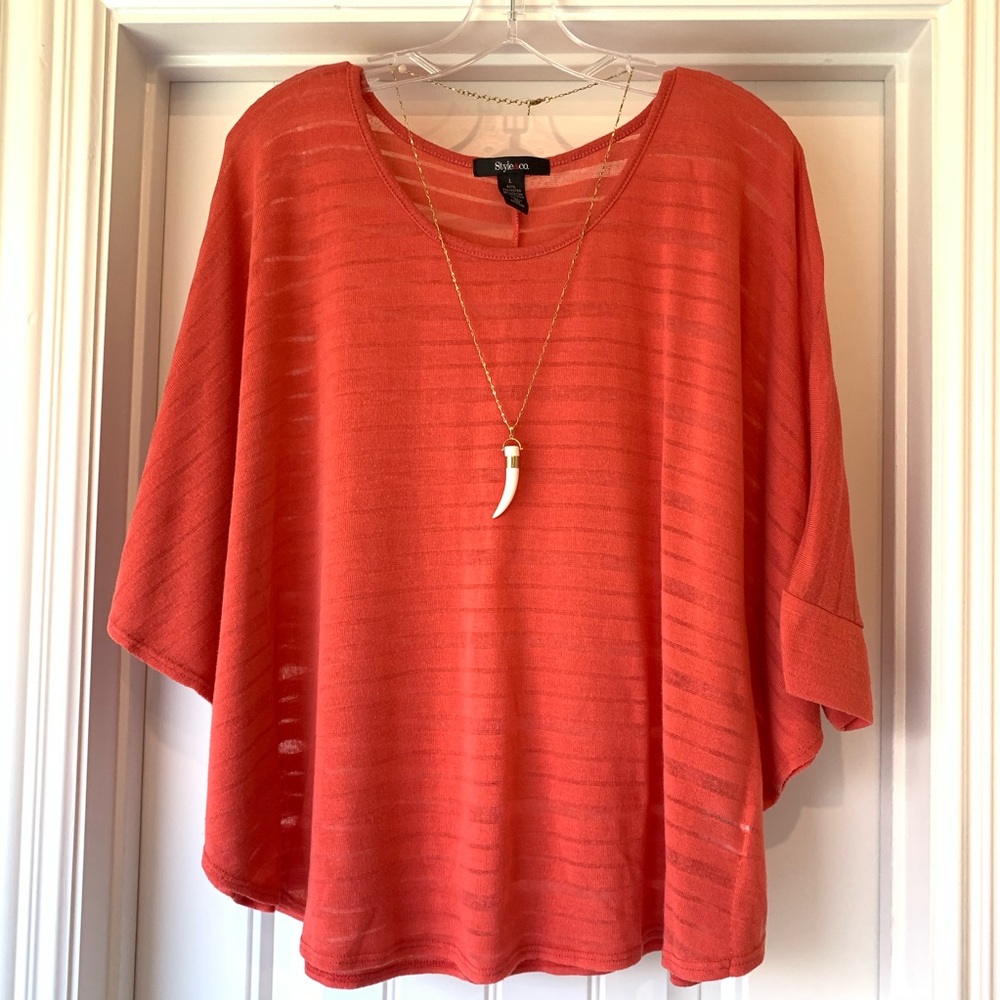 Coral Summer Sweater
